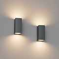 Homelighting Cuadro Down SE-WL-S1-DG - Moderne wandlamp voor buiten