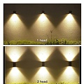 Homelighting Cuadro Down SE-WL-S1-DG - Moderne wandlamp voor buiten