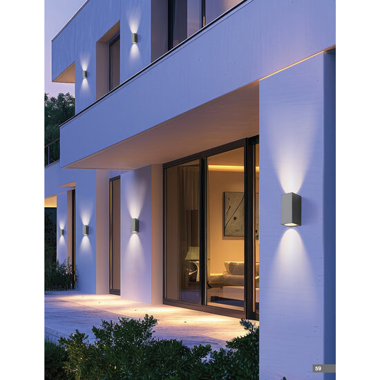 Homelighting Cuadro Updown SE-WL-S2-DG - Moderne Außenwandleuchte