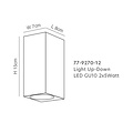 Homelighting Cuadro Updown SE-WL-S2-DG - Moderne Außenwandleuchte