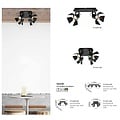 Homelighting Mystik Packet GU12015A-4B - Stylish wall lamp for any space