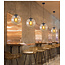 Homelighting Globe SE 3000-1 - Moderne zwarte hanglamp met helder glas