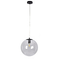 Homelighting Globe SE 3000-1 - Moderne schwarze Pendelleuchte mit klarem Glas