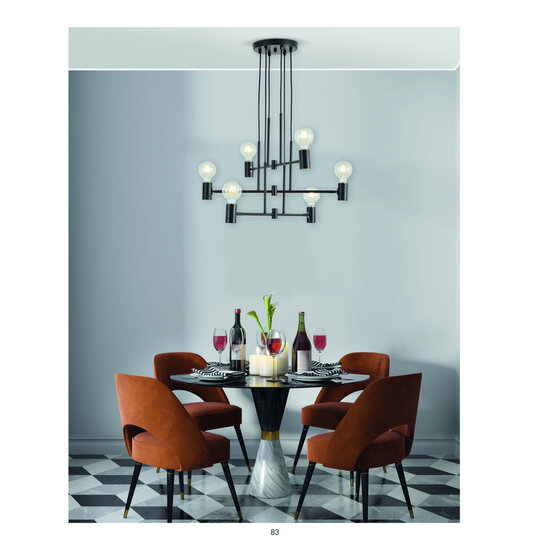 Homelighting Adept SE21-BL-100 - Stijlvolle moderne hanglamp voor elke ruimte