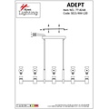 Homelighting SE21-NM-120 - Lámpara colgante moderna para una iluminación elegante