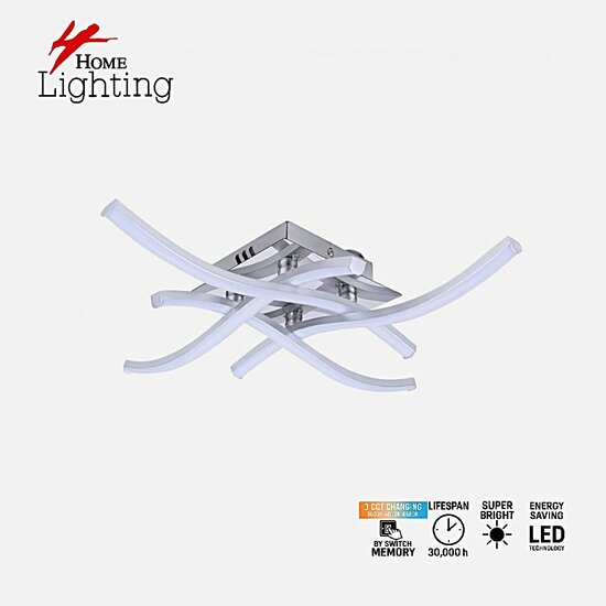 Homelighting Cosima SE LED 45 45*45*8cm - Lámpara de techo moderna para una iluminación versátil