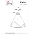 Homelighting Krishna SE LED 70 - Lámpara colgante negra moderna para una iluminación elegante