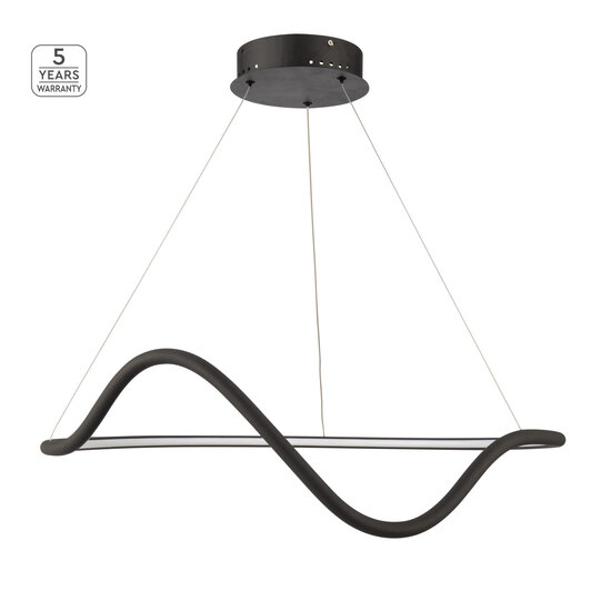 Homelighting Krishna SE LED 70 - Lámpara colgante negra moderna para una iluminación elegante