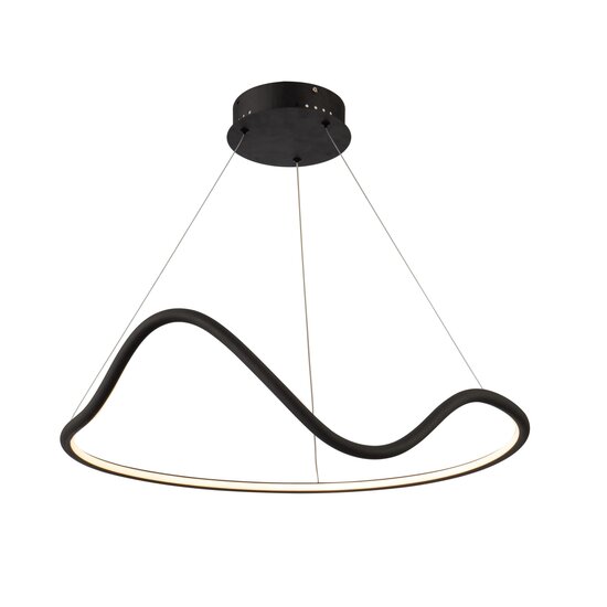 Homelighting Krishna SE LED 70 - Suspension noire moderne pour un éclairage élégant