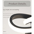 Homelighting Sierra SE LED 25 - Lámpara de techo moderna con opciones de iluminación versátiles