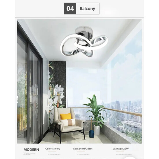 Homelighting Sierra SE LED 25 - Modern ceiling lamp with memory function