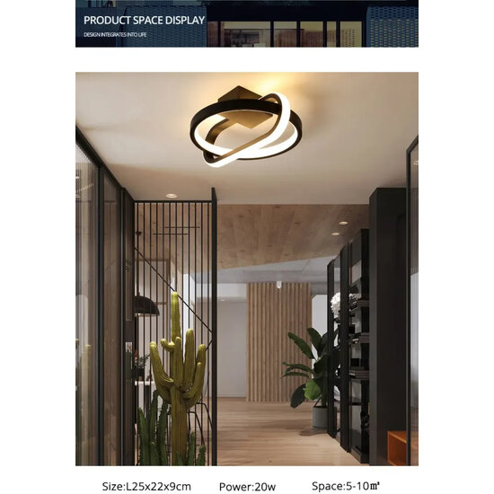 Homelighting Arlo SE LED 21 - Modern ceiling lamp with 3CCT memory