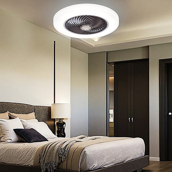 Homelighting Dalton SE LED F46 - Moderne ventilator met slimme controle