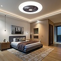 Homelighting Dalton SE LED F46 - Moderner Ventilator mit smarter Steuerung