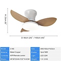 Homelighting Adam SE LED F65 - Ventilador moderno y inteligente para cualquier interior