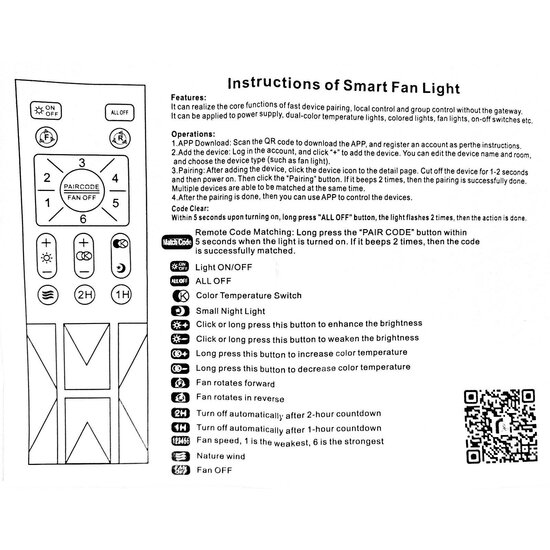 Homelighting Windy SE LED F100 60W - Ventilador inteligente para cada interior