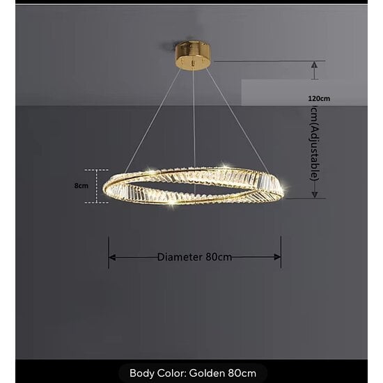Homelighting Ovela SE LED 80 - Lámpara colgante moderna para iluminación elegante