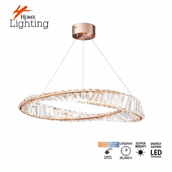 Homelighting Ovela SE LED 80 - Lámpara colgante moderna para iluminación elegante