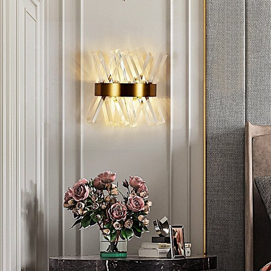 Homelighting SE21-AS-25 ASTRA GOLD E14 25*30cm - Moderne Wandlampe für stilvolle Beleuchtung