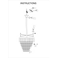 Homelighting Imperial Cascade SE21-14-11 - Lámpara colgante moderna y elegante para cualquier espacio