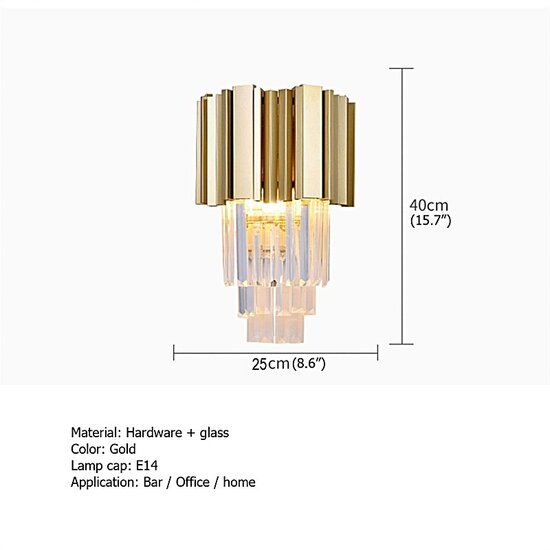 Homelighting Imperial Crown SE21-14-1 - Aplique elegante para interiores modernos