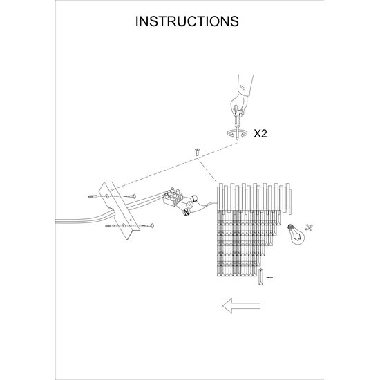 Homelighting Imperial Crown SE21-14-1 - Elegant wall lamp for modern interiors
