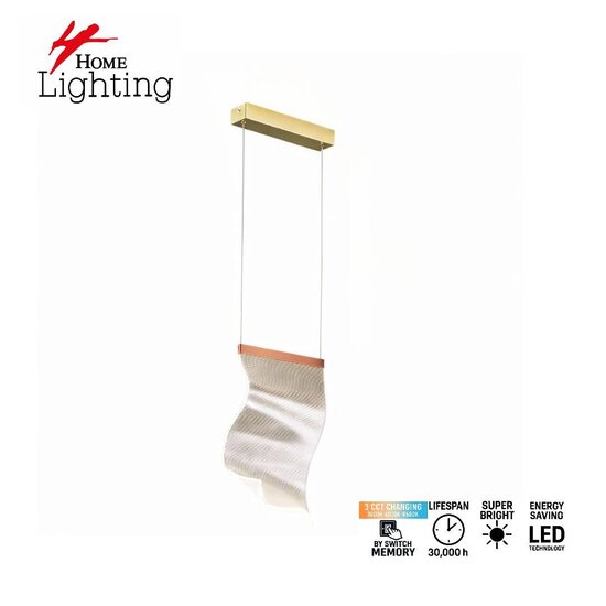 Homelighting Lamella SE LED 12 - Moderne hanglamp met 3CCT functie