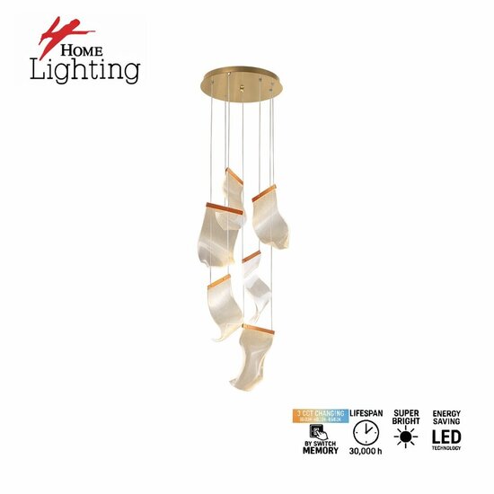 Homelighting Lamella SE LED 50 - Moderne Pendelleuchte mit Speicherfunktion