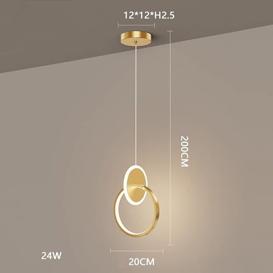Homelighting Bria SE LED 20 - Suspension moderne avec fonction mémoire 3CCT