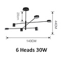 Homelighting Piedra SE LED 30 - Lámpara colgante industrial elegante para cualquier espacio