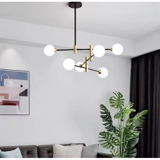 Homelighting Haruto SE21-HA-6 - Lámpara colgante moderna para una iluminación elegante