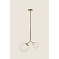 Homelighting Prato SE 110-15-23 - Lámpara colgante moderna con dos vidrios opales