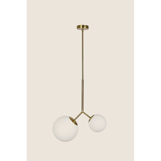 Homelighting Prato SE 110-15-23 - Lámpara colgante moderna con dos vidrios opales