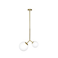 Homelighting Prato SE 110-15-23 - Suspension moderne avec deux verres opales
