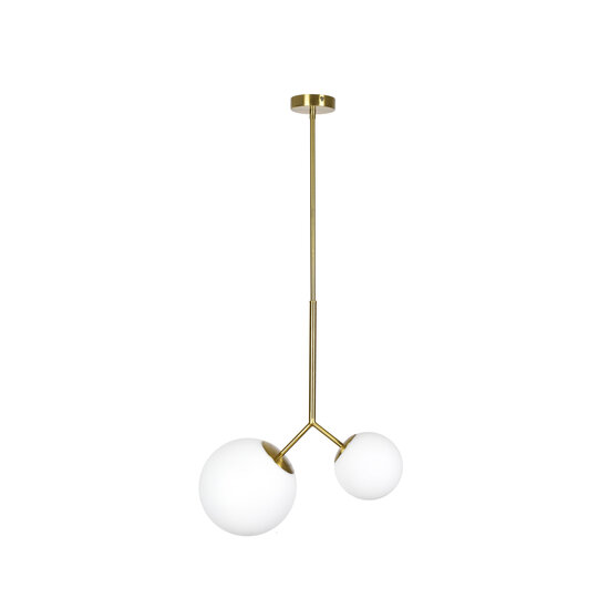 Homelighting Prato SE 110-15-23 - Moderne Pendelleuchte mit zwei opalen Gläsern