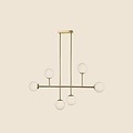 Homelighting Prato SE 110-6 - Modern pendant lamp with 6 opal glasses