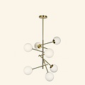Homelighting Prato SE 110-7 - Elegant pendant lamp with 7 opal glasses