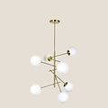 Homelighting Prato SE 110-7 - Elegant pendant lamp with 7 opal glasses