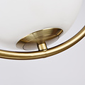 Homelighting Prato SE 110-7 - Suspension élégante avec 7 verres opales