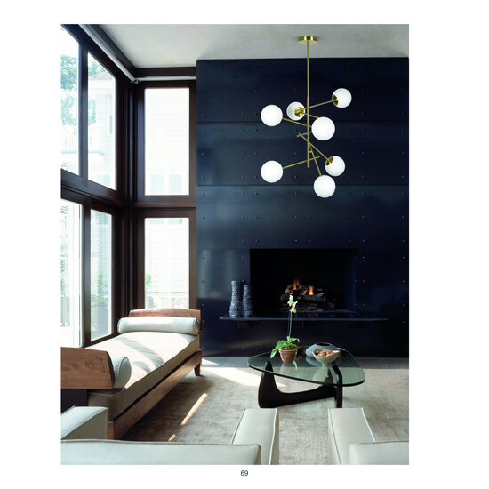 Homelighting Prato SE 110-7 - Elegant pendant lamp with 7 opal glasses
