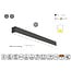 Masterlighting Homelighting MP61.70C-367-S-3-O-OF-BL 61.5x70mm 367cm - Iluminación ideal para espacios industriales