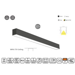 Homelighting MP61.70C-171-H-3-O-OF-BL 61.5x70mm 171cm