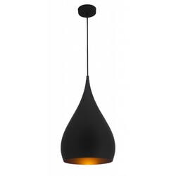 OUTLET - RONIN druppel hanglamp Ø25 cm zwart/goud E27