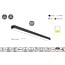 Masterlighting Homelighting MP61.56C-115-S-3-O-OF-BL 61.5x56mm 115cm - Iluminación ideal para espacios industriales