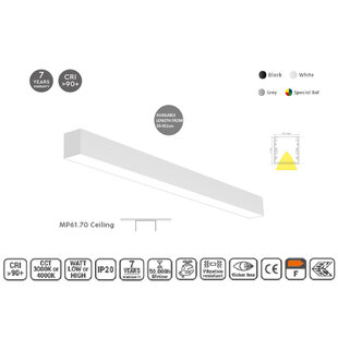 Homelighting MP61.70P-143-S-3-O-OF-WH 61.5x70mm 143cm