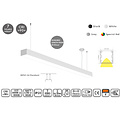Masterlighting Homelighting MP61.56P-451-S-3-O-OF-WH 61.5x56mm 451cm - Ideal lighting for industrial spaces