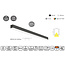 Masterlighting Homelighting MP44.56C-059-H-3-O-OF-BL 44.5x56mm 59cm - Ideale Beleuchtung für industrielle Räume