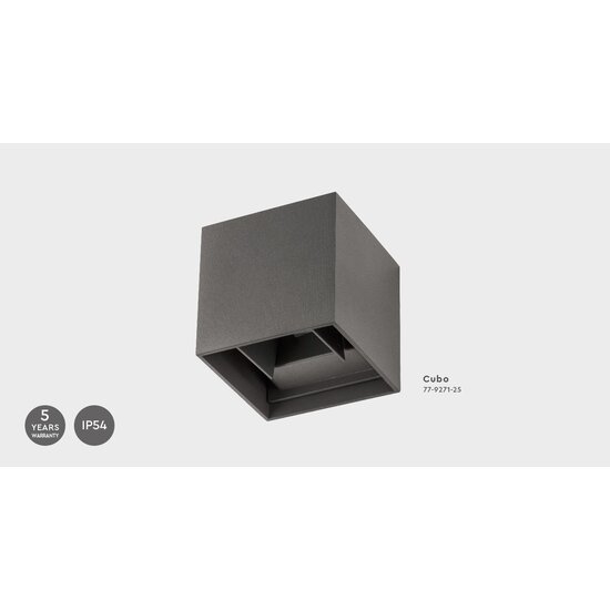 Homelighting Cubo SE-WLL-3K-DG - Modern outdoor wall lamp