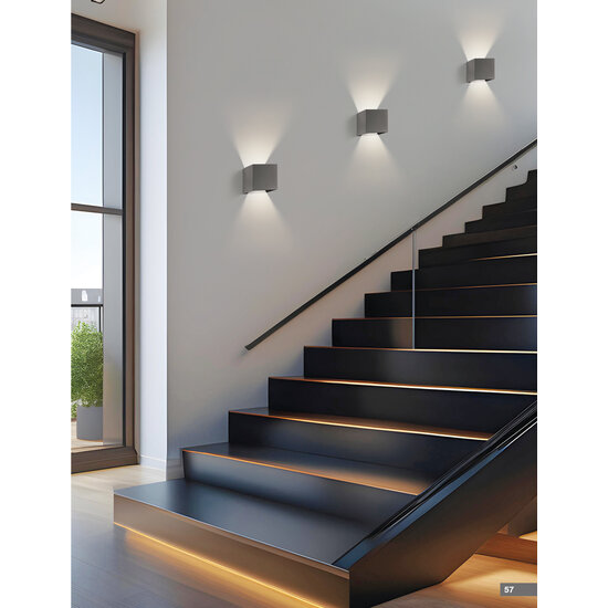 Homelighting Cubo SE-WLL-3K-DG - Moderne wandlamp voor buitengebruik