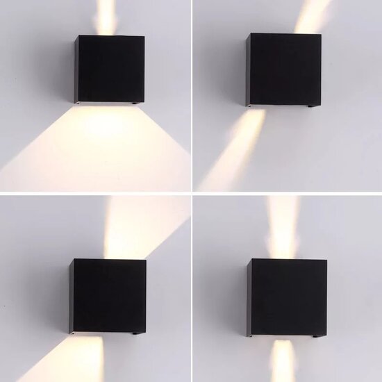 Homelighting Cubo SE-WLL-3K-DG - Applique murale moderne pour l'extérieur